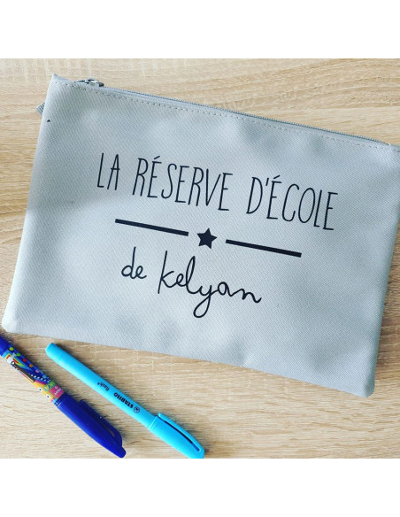 Trousse La Réserve d’École personnalisée – Prénom enfant
