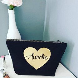 Trousse coeur prénom
