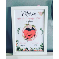 CADRE naissance floral