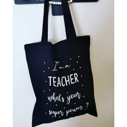 sac Tote bag i'm a teacher