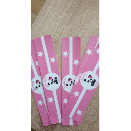 Étiquette bouteille thème panda