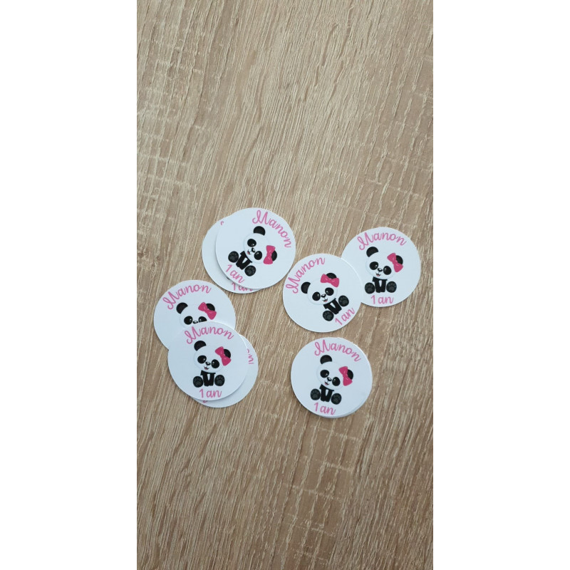 Étiquettes personnalisées Panda