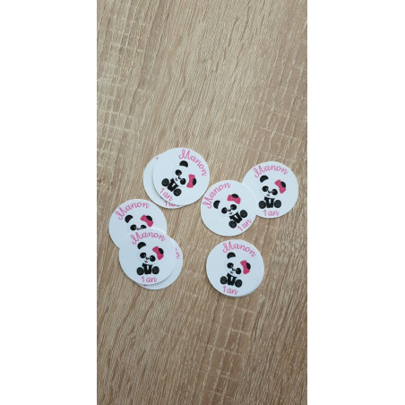 Étiquettes personnalisées Panda
