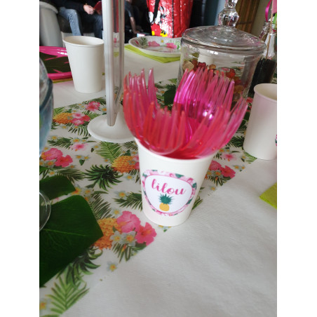 Verre personnalisé tropical