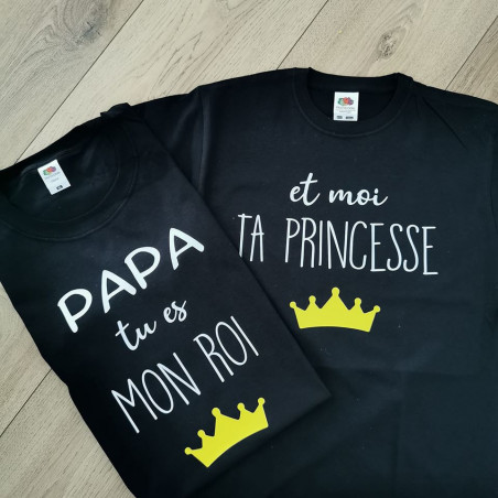 Tee shirt Enfant et moi je suis ta princesse