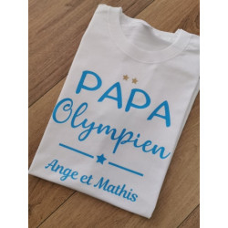 Tee shirt blanc Papa Olympien