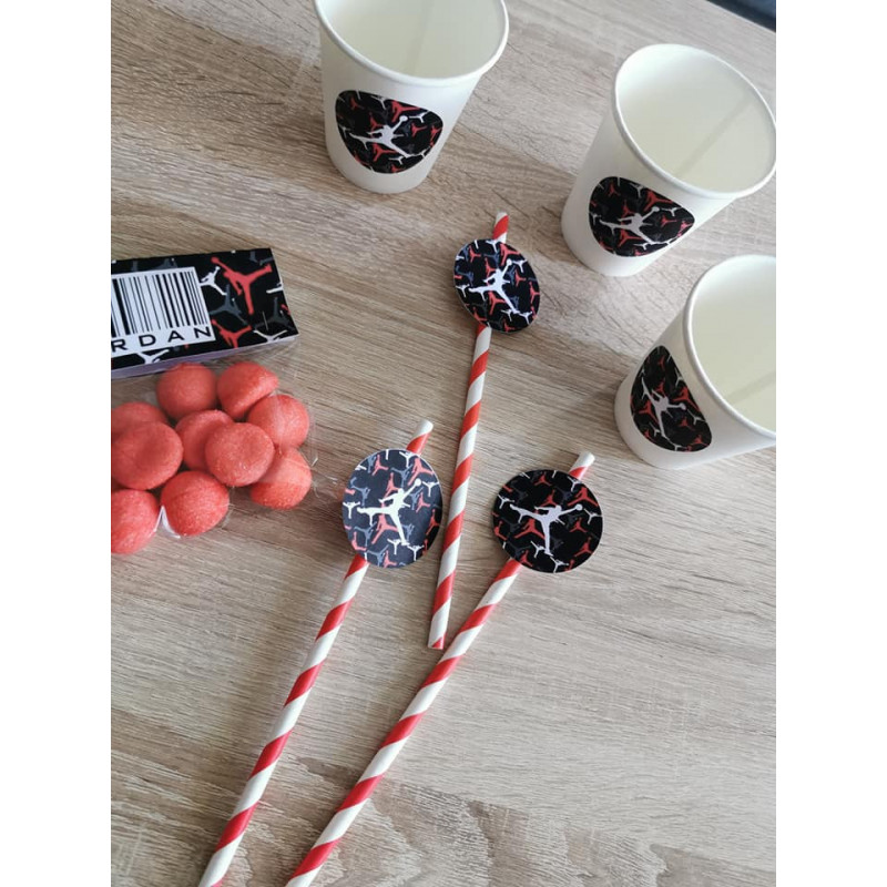 Pailles personnalisées Jordan