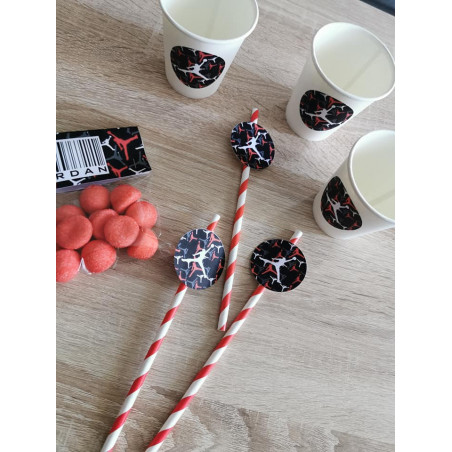 Pailles personnalisées Jordan