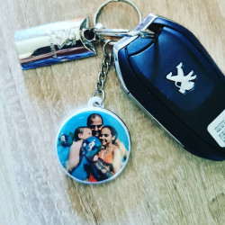 Porte clé photo personnalisé