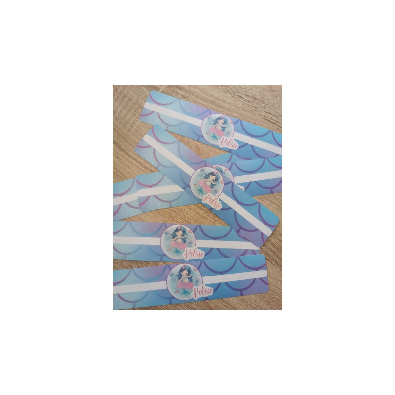 Étiquette bouteille thème sirène