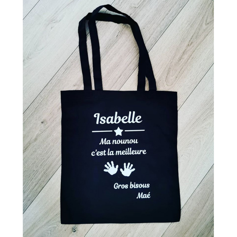 Sac Tote bag "empreinte nounou"