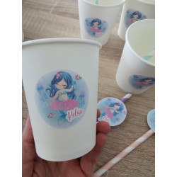 Verre personnalisé Sirène