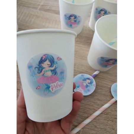 Verre personnalisé Sirène