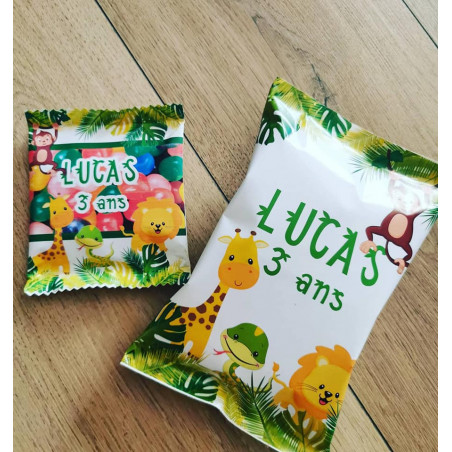 Paquet de chips individuelle jungle