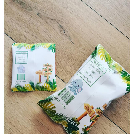 Paquet de chips individuelle jungle