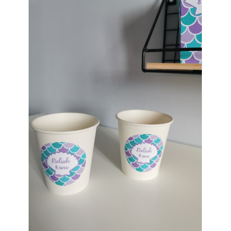 Verre personnalisé thème Sirène