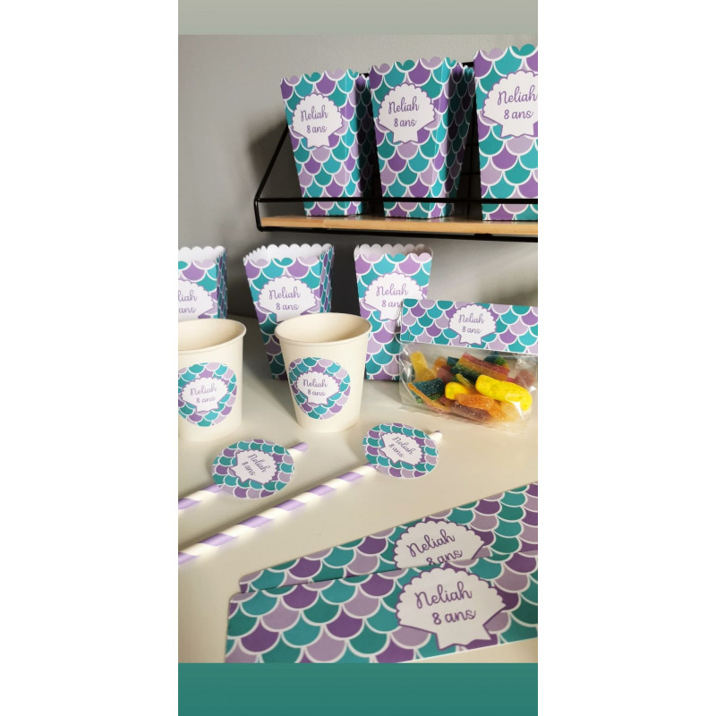 Pot pop corn Sirène