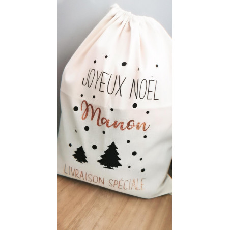 Hotte Noël décor sapin