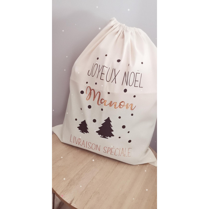 Hotte Noël décor sapin