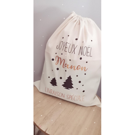 Hotte Noël décor sapin