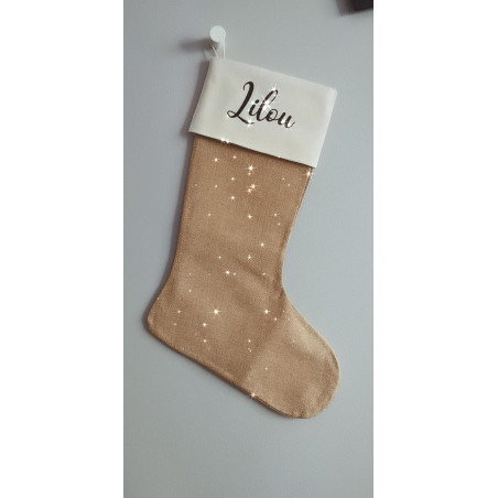 Botte de Noël Jute prénom