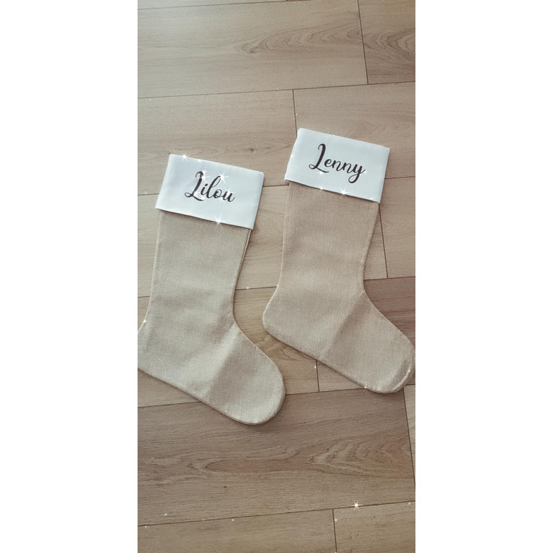 Botte de Noël Jute prénom