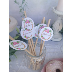 Pailles personnalisées...