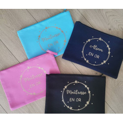 Pochette trousse en or...