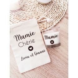Pochon avec Bougie Mamie...