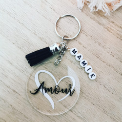 Porte clé Amour cœur