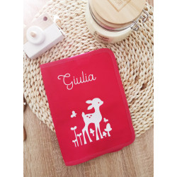 Protège carnet de santé biche
