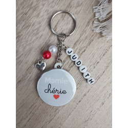 Porte clé mamie chérie