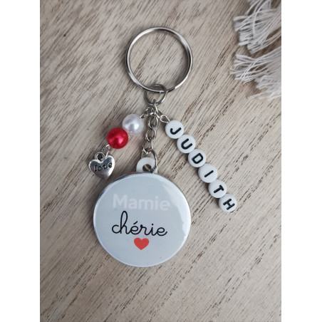 Porte clé mamie chérie