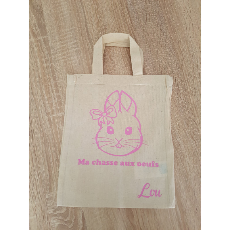 Mini Sac Pâques motif lapin