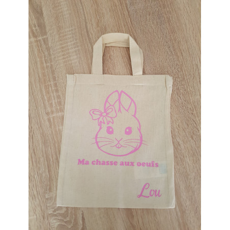 Mini Sac Pâques motif lapin