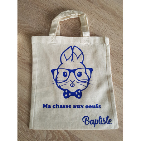 Mini Sac Pâques motif lapin