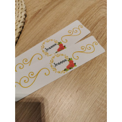 Etiquette bouteille Roses...