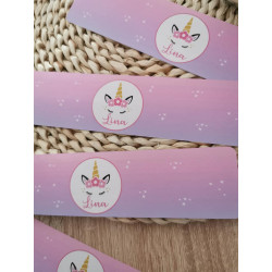 Etiquette bouteille licorne 2