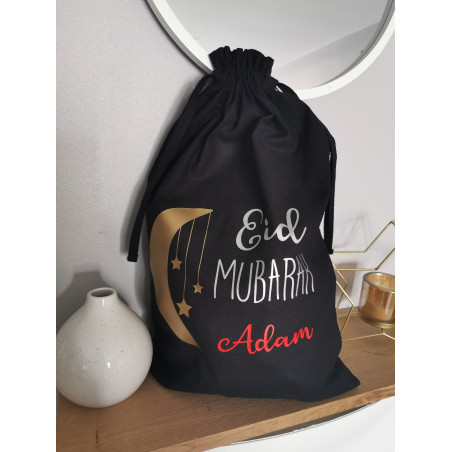 Sac Eid Mubarak motif lune (format M)