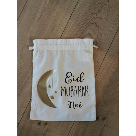 Sac Eid Mubarak motif lune taille L