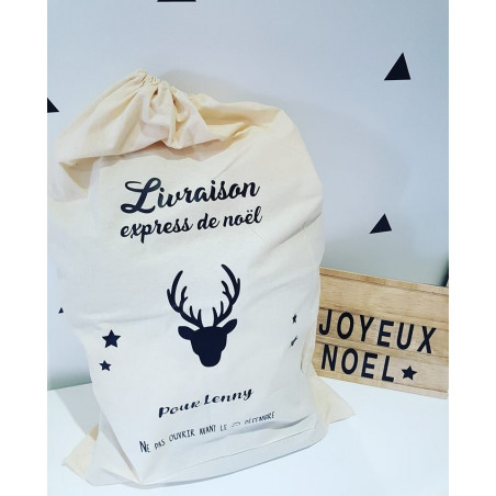 Hotte Noël motif renne