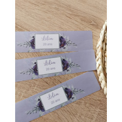 Etiquette bouteille bouquet...