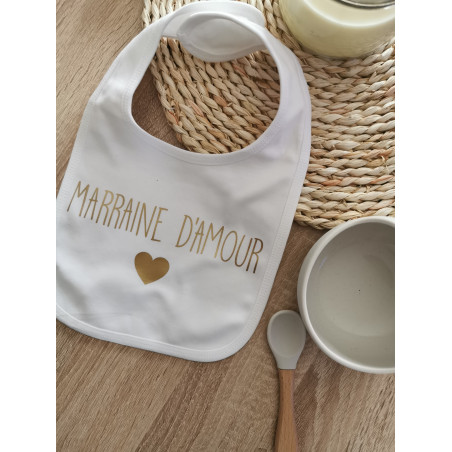 Bavoir marraine d'amour