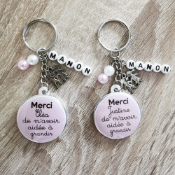Porte clé Merci de m'avoir...