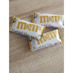M&M'S fleuri doré