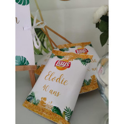 Paquet de chips tropical chic