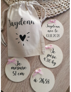 Cartes en bois naissance