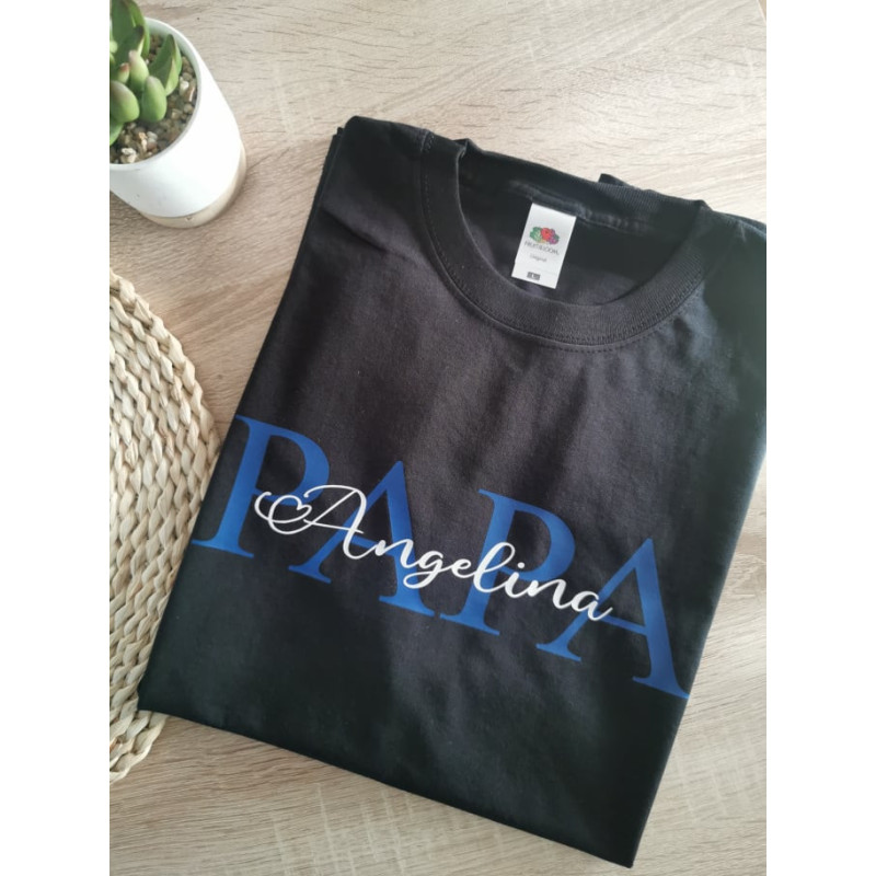 T-shirt Papa Personnalisé avec Prénom...