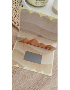 Carte à gratter voyage désert 2