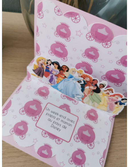 Carte à gratter princesse